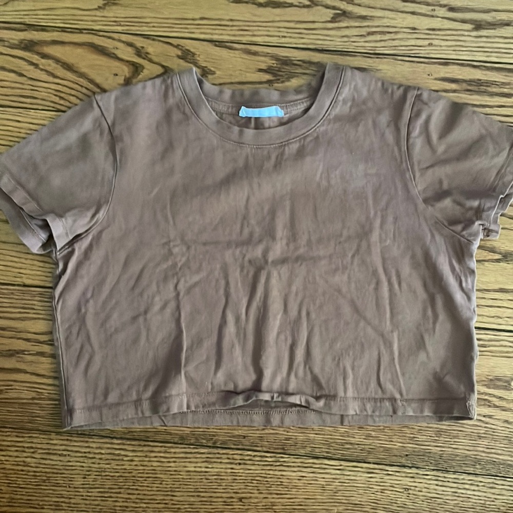Brown Kids Crop Top